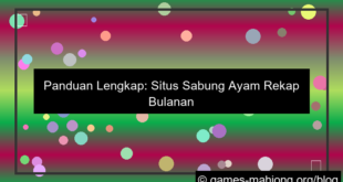 situs sabung ayam rekap bulanan