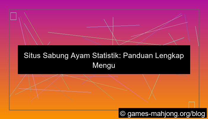 desain situs sabung ayam statistik