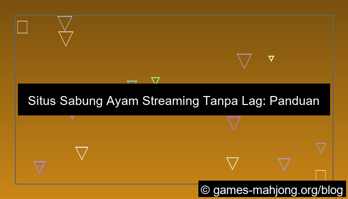 ilustrasi situs sabung ayam streaming tanpa lag