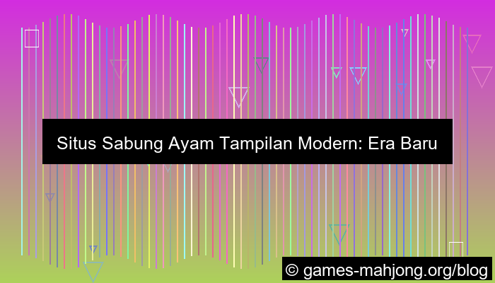 situs sabung ayam tampilan modern