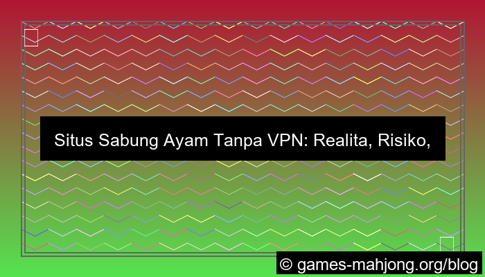 situs sabung ayam tanpa vpn