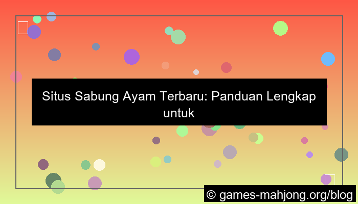 visual situs sabung ayam terbaru