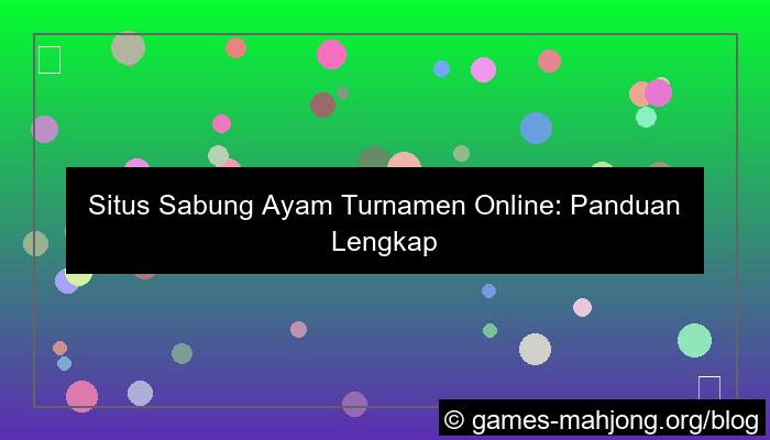 situs sabung ayam turnamen