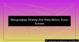 strategi ahli wala meron