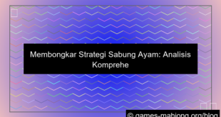 grafik strategi sabung ayam