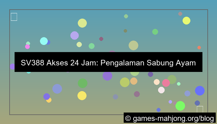 ilustrasi sv388 akses 24 jam