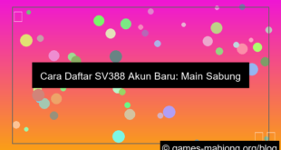 desain sv388 akun baru