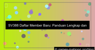 sv388 daftar member baru