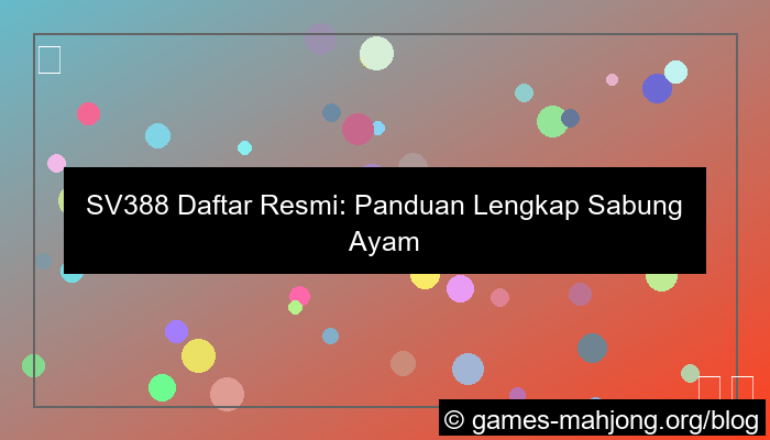 visual sv388 daftar resmi