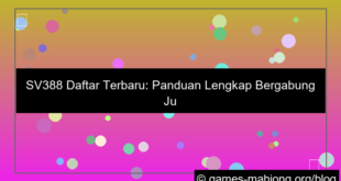sv388 daftar terbaru