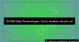 grafik sv388 data pertandingan