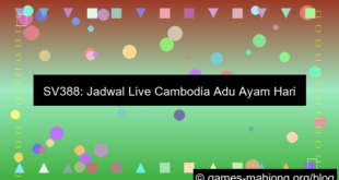 sv388 jadwal live cambodia