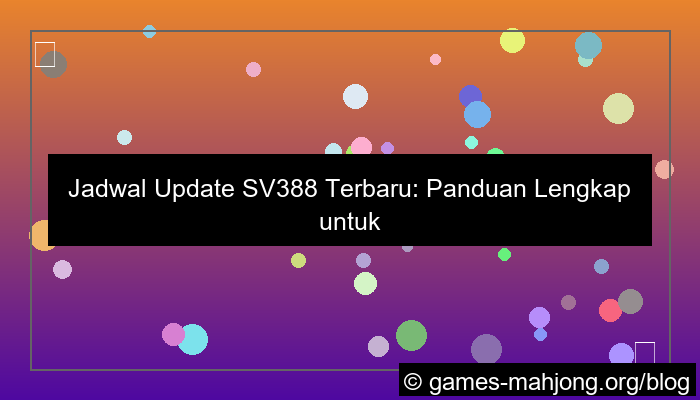 desain sv388 jadwal update