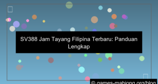 desain sv388 jam tayang filipina