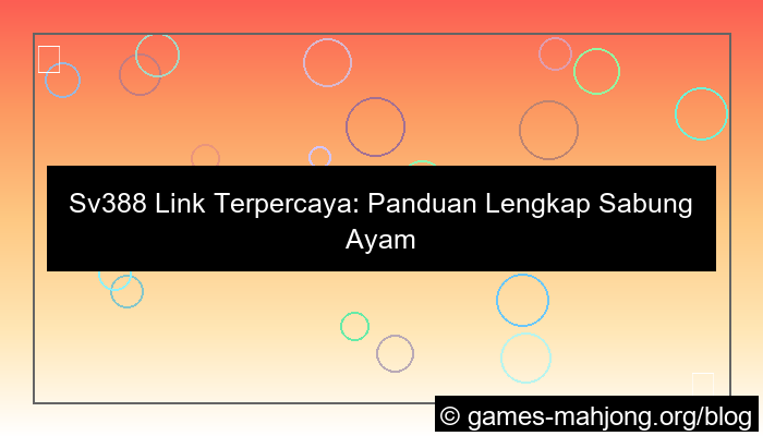 sv388 link terpercaya