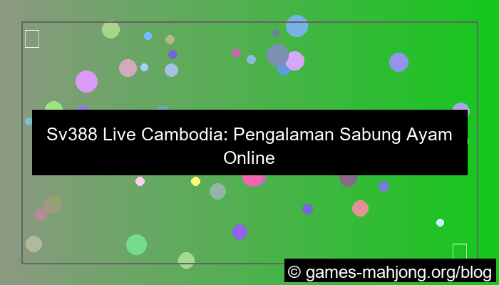 sv388 live cambodia