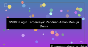 sv388 login terpercaya