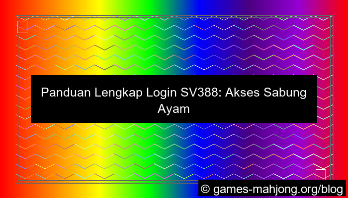 ilustrasi sv388 login
