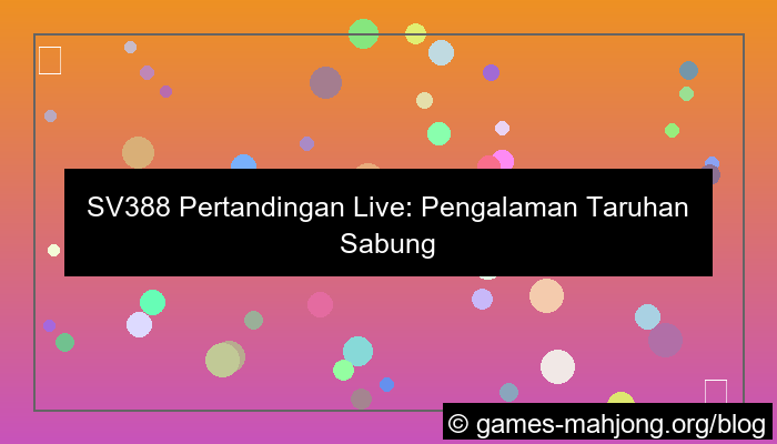 gambar sv388 pertandingan live