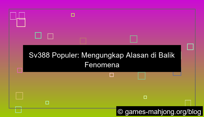 grafik sv388 populer