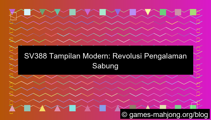 ilustrasi sv388 tampilan modern