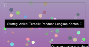 wala meron artikel strategi terbaik