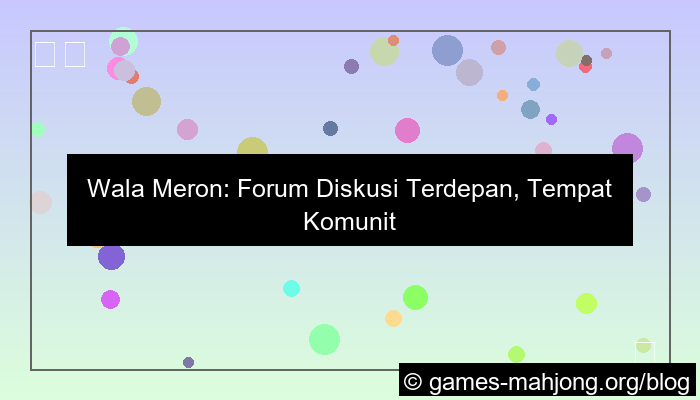 visual wala meron forum diskusi