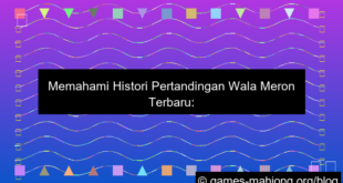 wala meron histori pertandingan terbaru