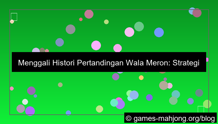 wala meron histori pertandingan