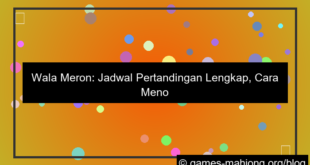 wala meron jadwal pertandingan lengkap