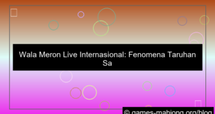 ilustrasi wala meron live internasional