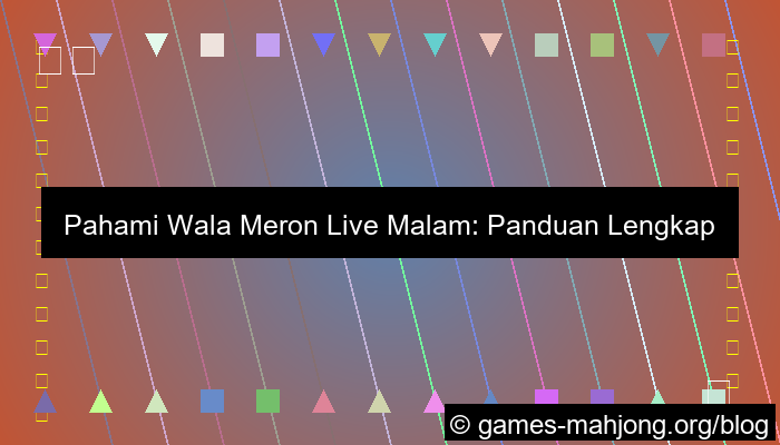 visual wala meron live malam