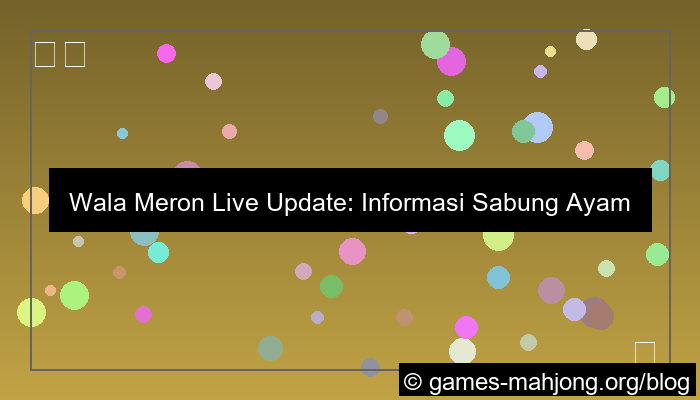 desain wala meron live update