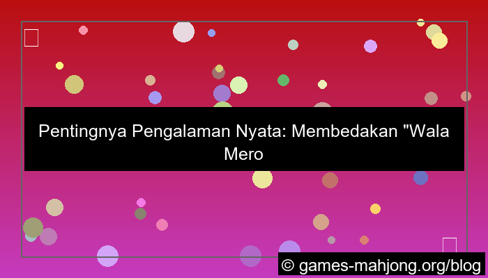 visual wala meron pengalaman real