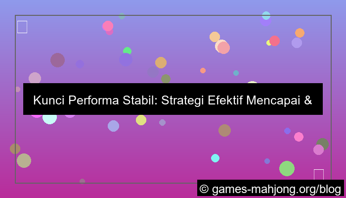 wala meron performa stabil