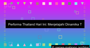wala meron performa thailand hari ini