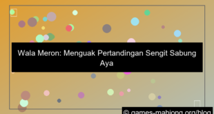 visual wala meron pertandingan sengit