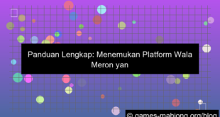 wala meron platform stabil terpercaya