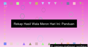 visual wala meron rekap hasil hari ini