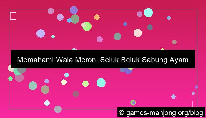 wala meron sabung ayam bangkok