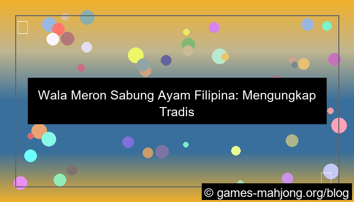 wala meron sabung ayam filipina