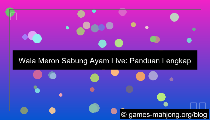 desain wala meron sabung ayam live