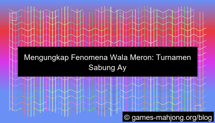 wala meron turnamen internasional