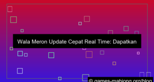 wala meron update cepat real time