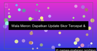 wala meron update skor tercepat