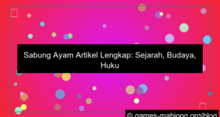 sabung ayam artikel lengkap