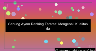 sabung ayam ranking teratas