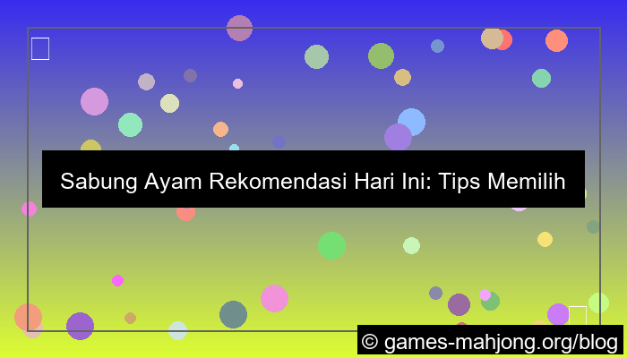 ilustrasi sabung ayam rekomendasi hari ini
