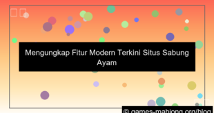 situs sabung ayam fitur modern terbaru