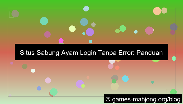 grafik situs sabung ayam login tanpa error